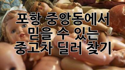 포항 중앙동에서 믿을 수 있는 중고차 딜러 찾기