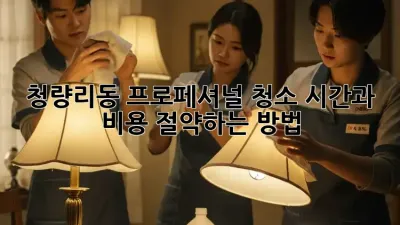 청량리동 프로페셔널 청소: 시간과 비용 절약하는 방법